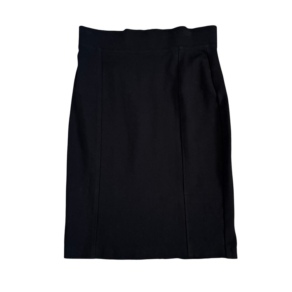 NYDJ Skirt Womens XS Ponte Pencil Knee Length Black Stretch Career